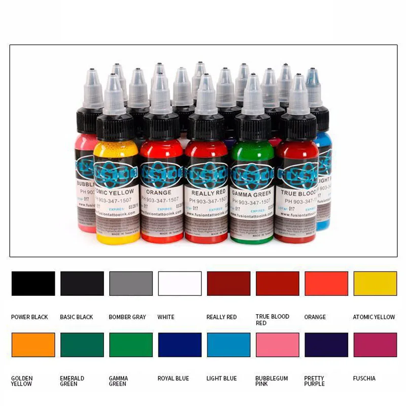

16 Colorst lTattoo Ink Pigment Body Beauty Tattoo Art Tattoo Ink Makeup Lip Eye Line Tattoo Pigment Microblading Color Pigment