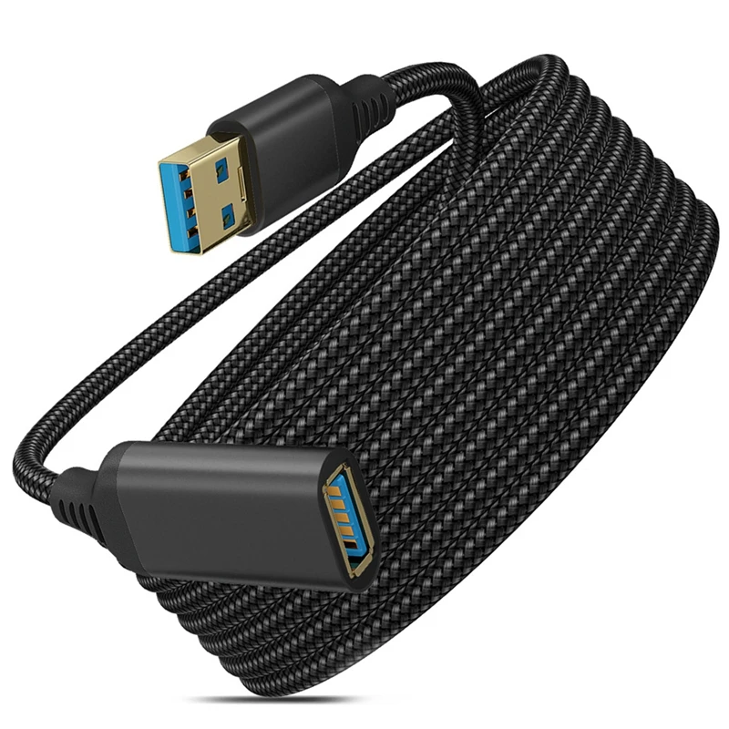 

Удлинительный кабель USB 3.0 типа A «Папа-мама», Прочный Плетеный материал, кабель для передачи данных высокого качества