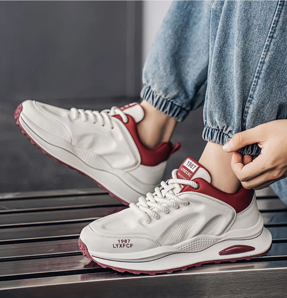 Роскошные молодежные кроссовки 2025 года красивые нескользящие на толстой подошве