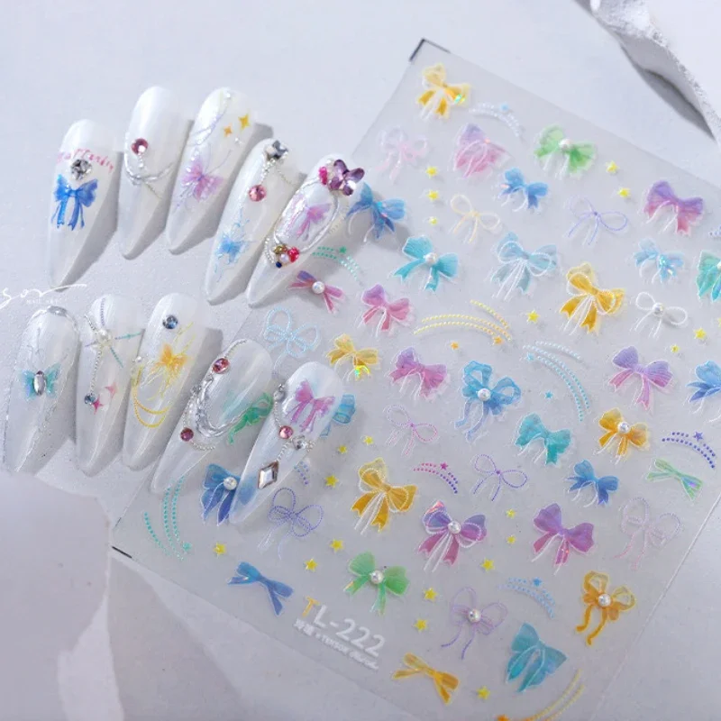 1 шт. разноцветные наклейки для ногтей