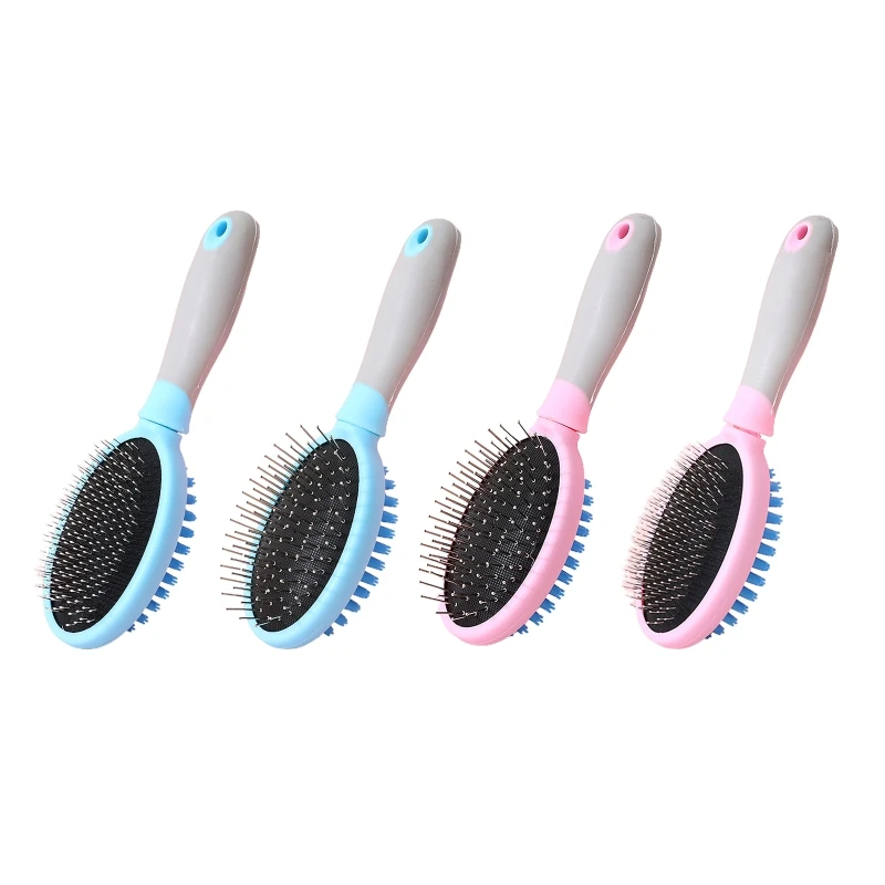 

Pet Brush Improve Circulation Grooming Comb Easy to Clean Massage Brushes