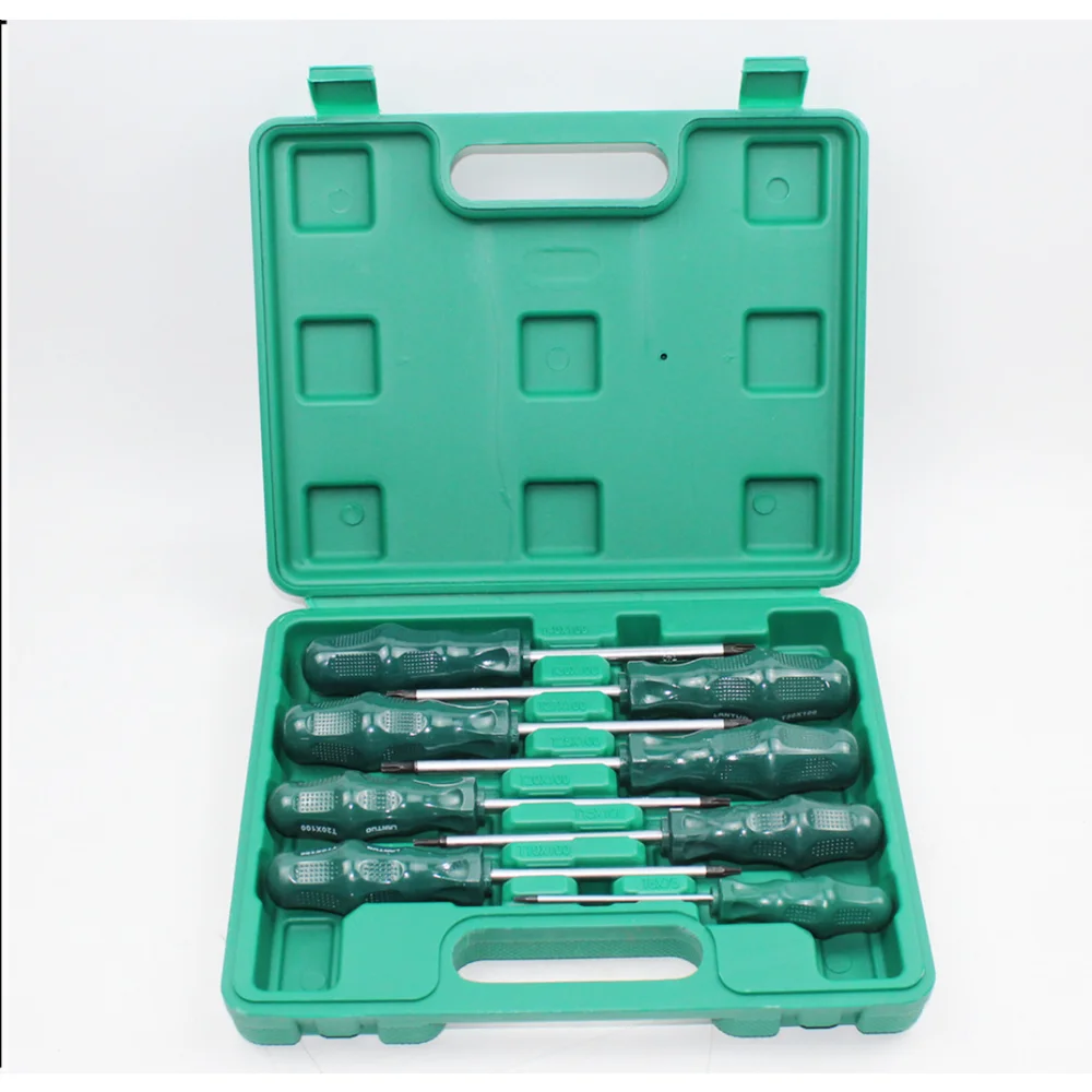 

8-Piece Set Screwdriver Set Combination Tools Hexagonal Pattern Screwdriver Cross and Straight Screwdriver Rice Screwdriver