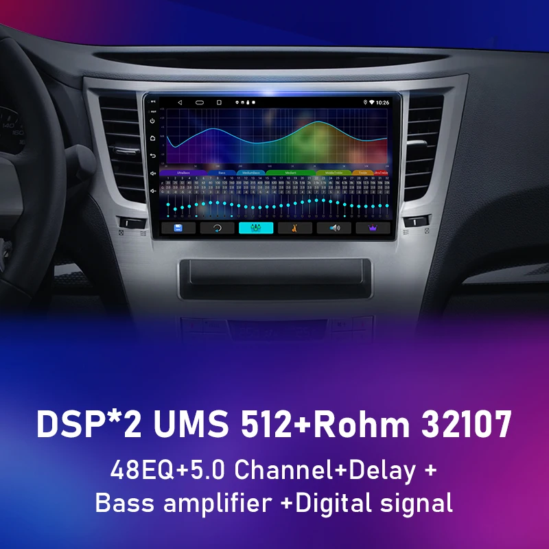 Автомагнитола для Subaru Outback 4 Legacy 2009-2014 Android мультимедийная навигация 2din стерео DVD