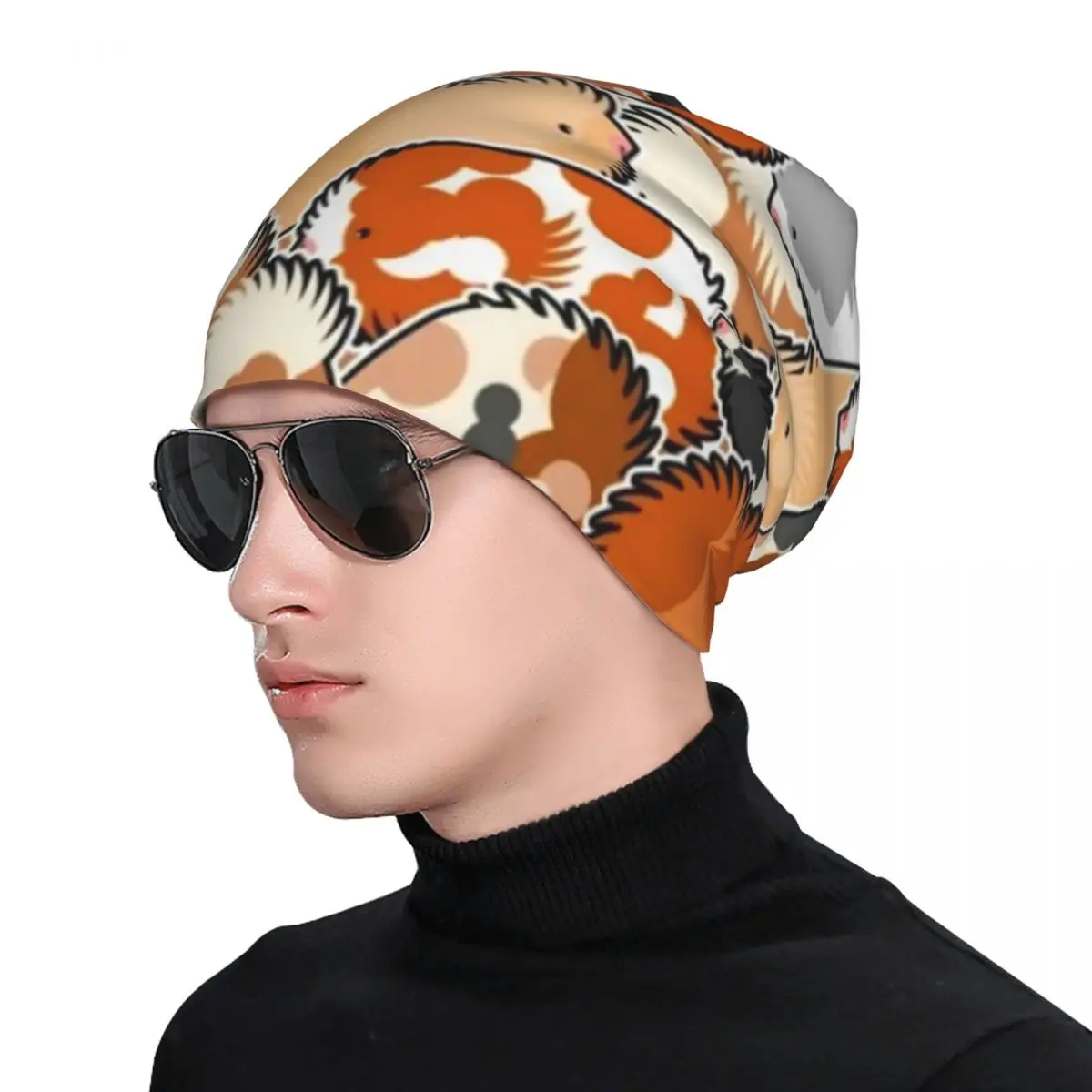 Забавные шапки-бини со морской свинкой милые шапочки с животными Skullies теплые