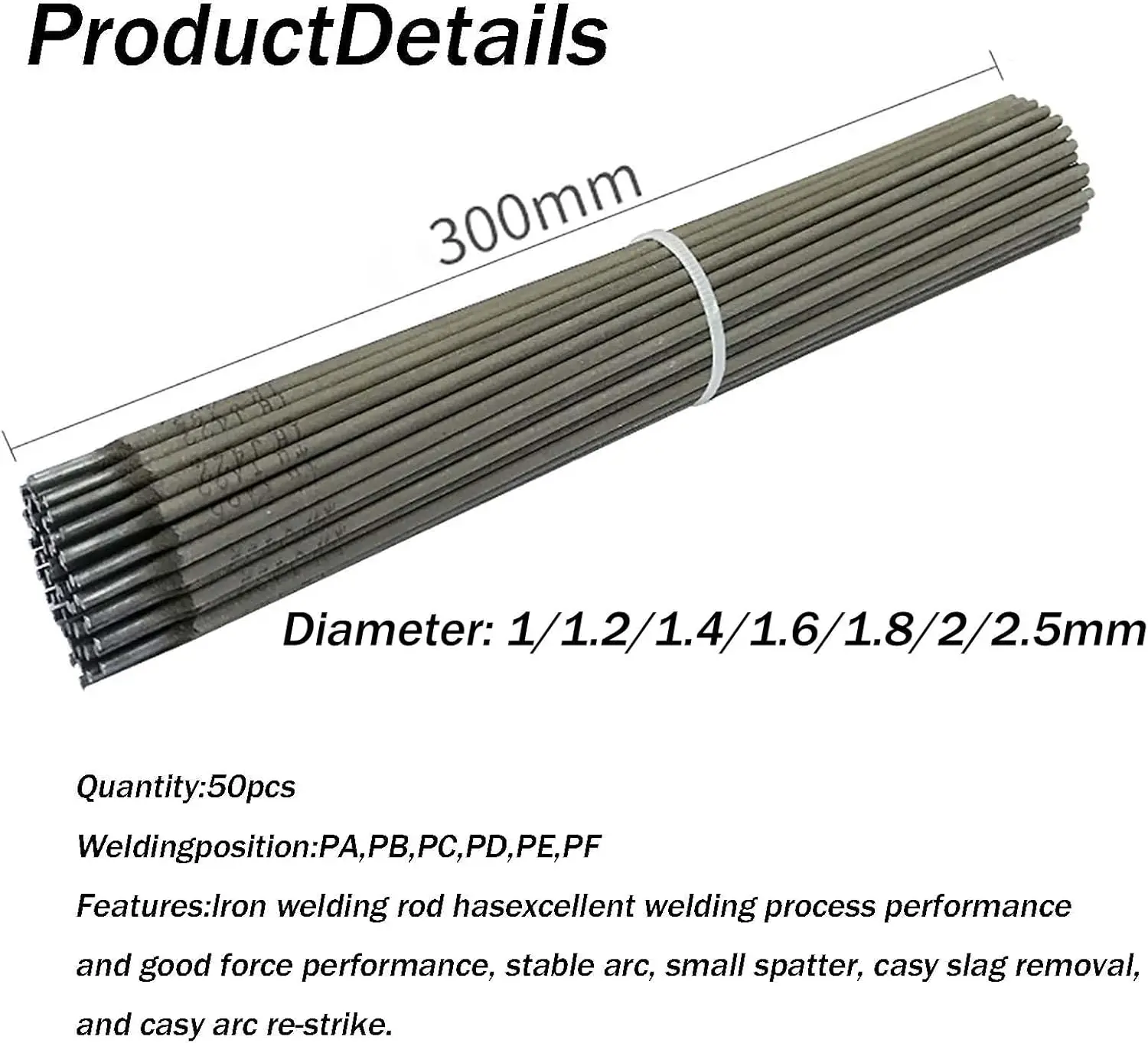 

Сварочные электроды J422 2.0 мм/2.5 мм для мягкой стали