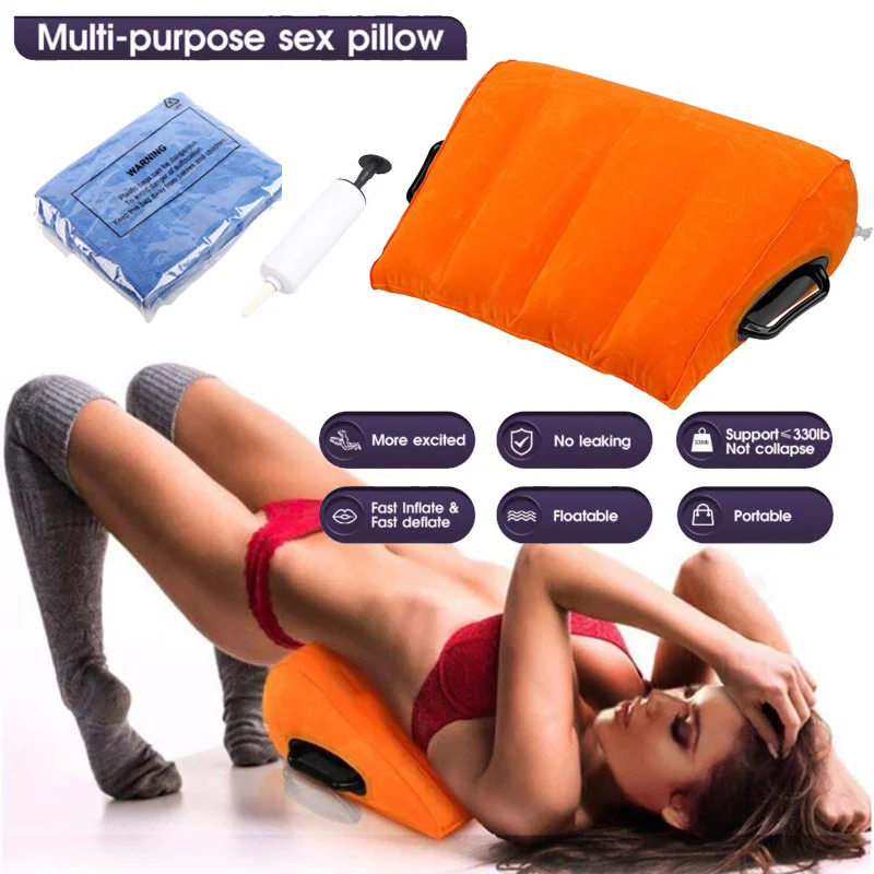 

Sex Pillow Wedge Positioning Cushion Triangle Pillow Sex Furniture Inflatable Ramp For Couples Deeper Penetration Women