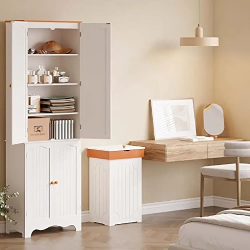 Мусорный шкаф 23 галлона классическое деревянное мусорное ведро отдельно стоящая