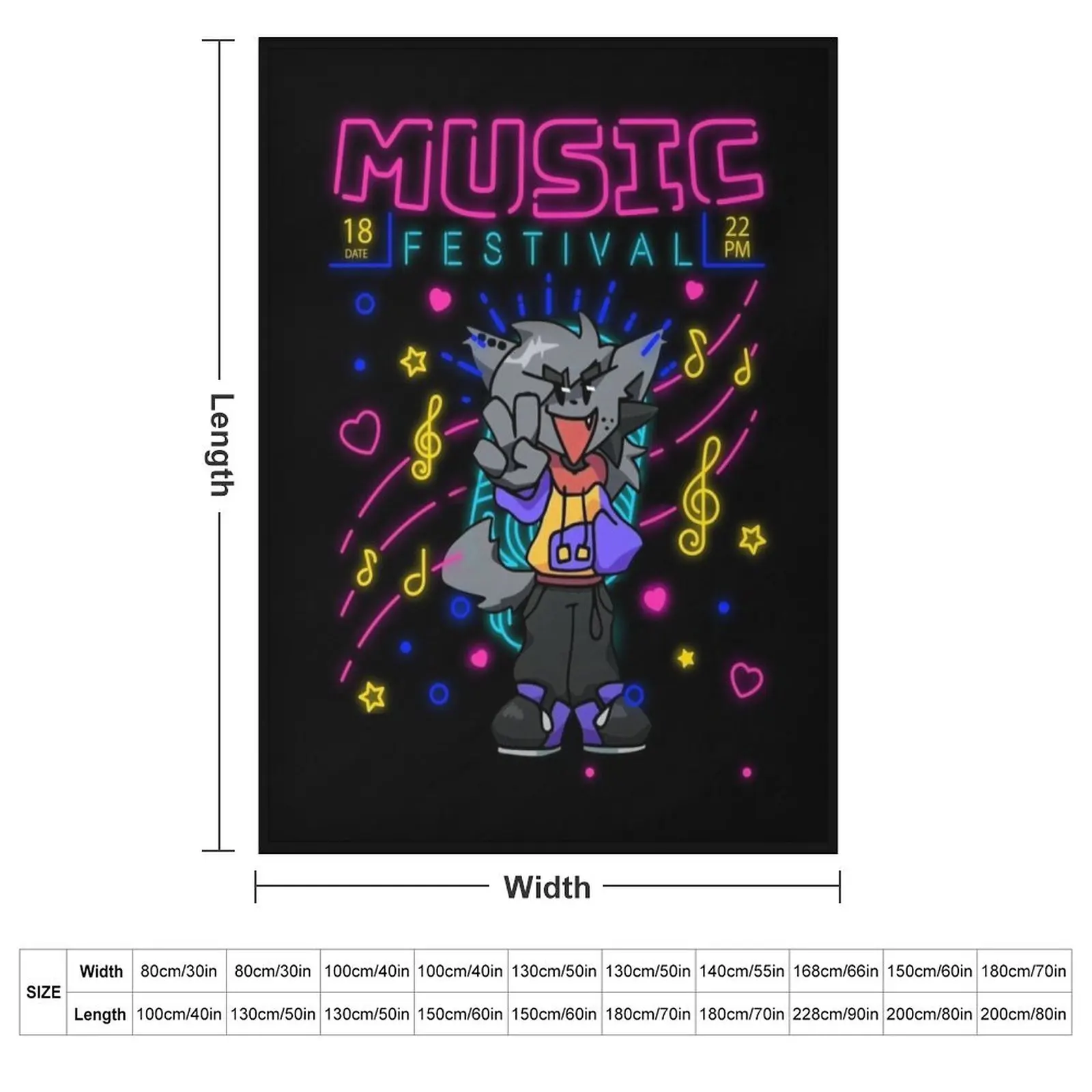 Одеяло Kapi для музыкального фестиваля декоративного дивана тяжелые одеяла