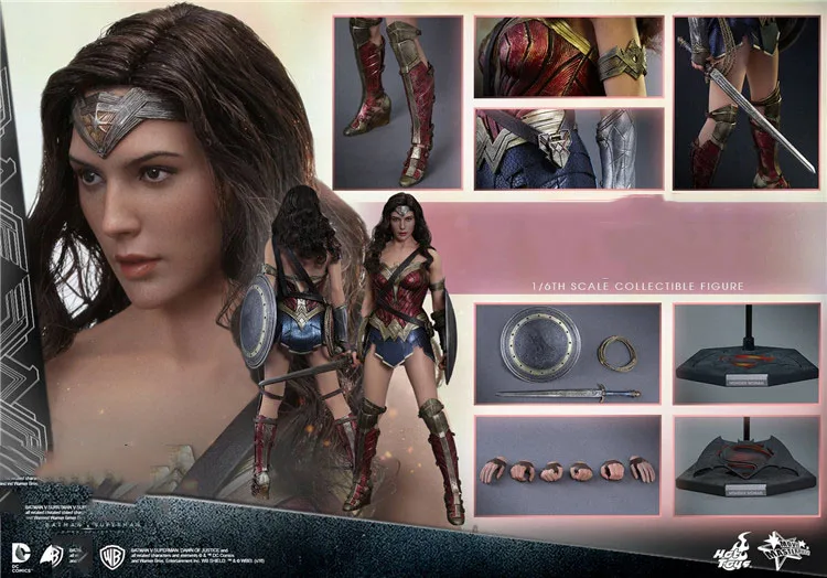 

HT HotToys 1/6 MMS359 Female Soldier Wonder Girl Gal Gadot Full Set 12'' Action Figure Model Toy In Stock