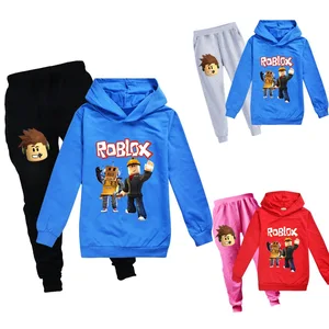 2-16 Boys Autumn Hoodies Pure Cotton Cartoon Sports Suit Girl Tracksuits Kids Clothing Sets Baby Casual Clothes pullover + pants