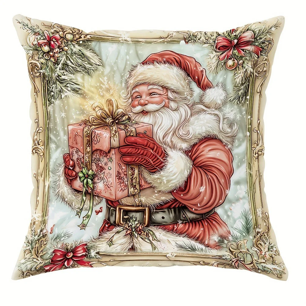 

Рождественские наволочки полиэстер велюр 40x40/45x45/50x50/60x60 см