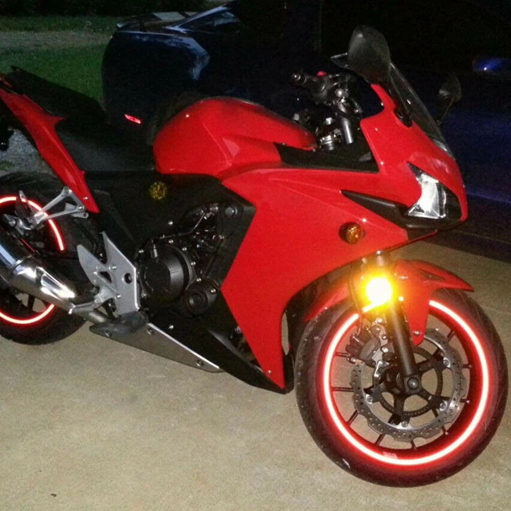 

Wheel Car sticker Car Decal Motorcycle Red Rim Sticker Stripe Protable