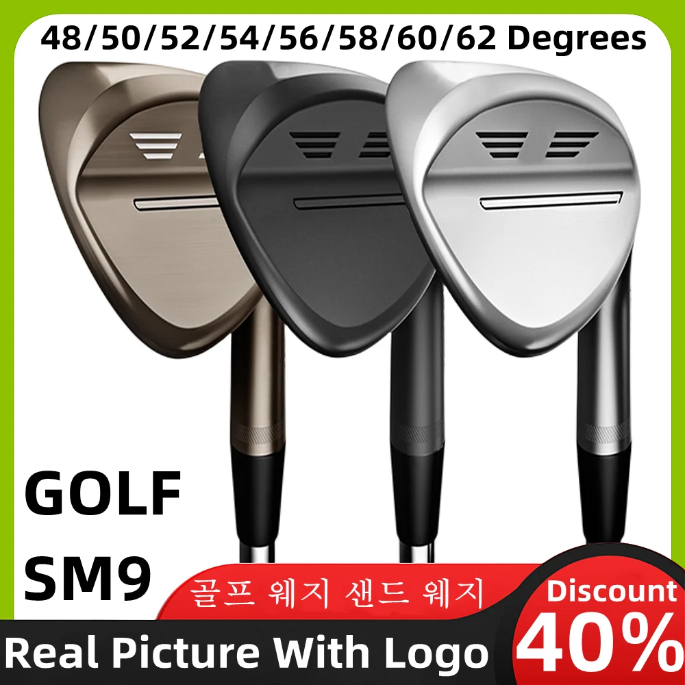 

Golf Club Sm9 Wedge Aldult Sm9 Golf Wedge 48/50/52/54/56/58/60/62 Degree Steel Shaft Bottom Grind Super Spin Tournament Approved