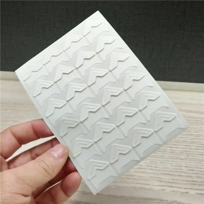 

Угловые наклейки крафт бумага