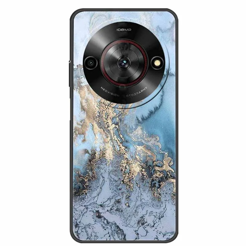 Для ZTE Blade A75 5G чехол модный мраморный силиконовый мягкий из ТПУ для BladeA75 защитные