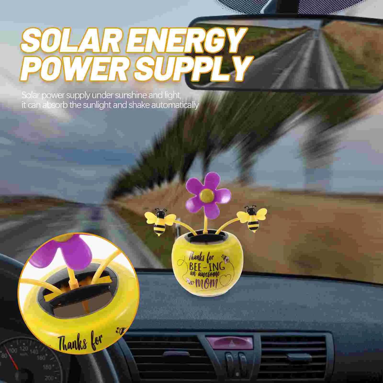 Украшение автомобиля качающаяся солнечная акула (фиолетовый) 2 шт. украшение в