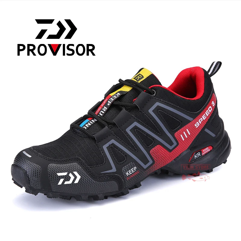 

Dawa for Fishing Shoes Men's Outdoor Casual Sports Shoes Breathable Non-slip Camping Climbing Shoes Man Running Cycling Shoes
