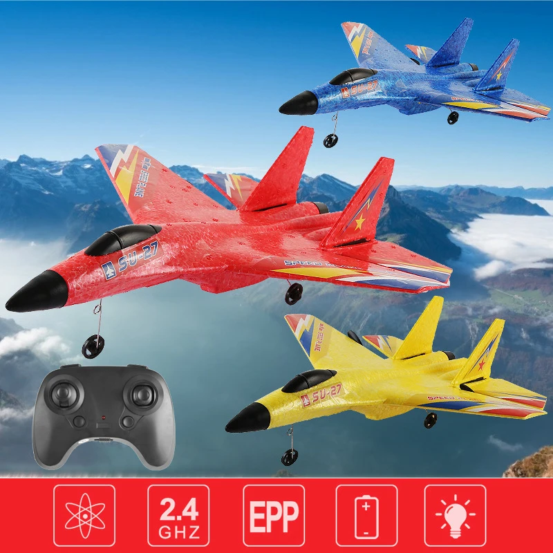 

SU-27 RC Airplanes Remote Control Glider Fighter Hobby 2.4G RC Plane Drones EPP Foam Aircraft Toys for Boy Kids Children Gift