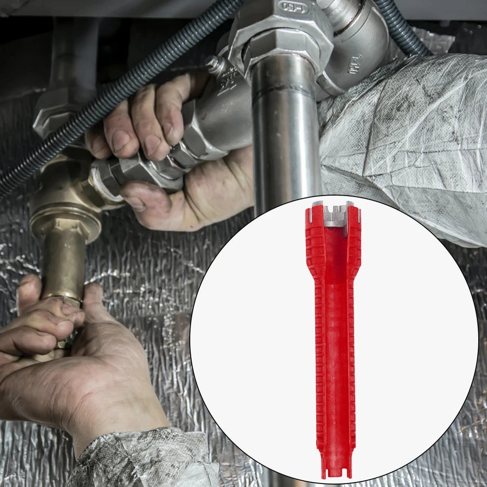 

8 In 1 Multi Key Wrench Sink Faucet Plumbing Tools Wrench 8 in 1 Anti-slip Multi Key Kitchen Repair Plumbing Wrench Tool