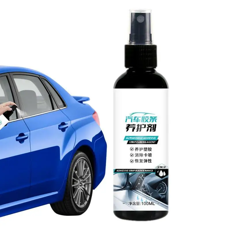 Rubber Trim Protectant 100ML Weatherproof Rubber Seal Conditioner Industrial Lubricants For Automobile Window Seals Wiper Tape