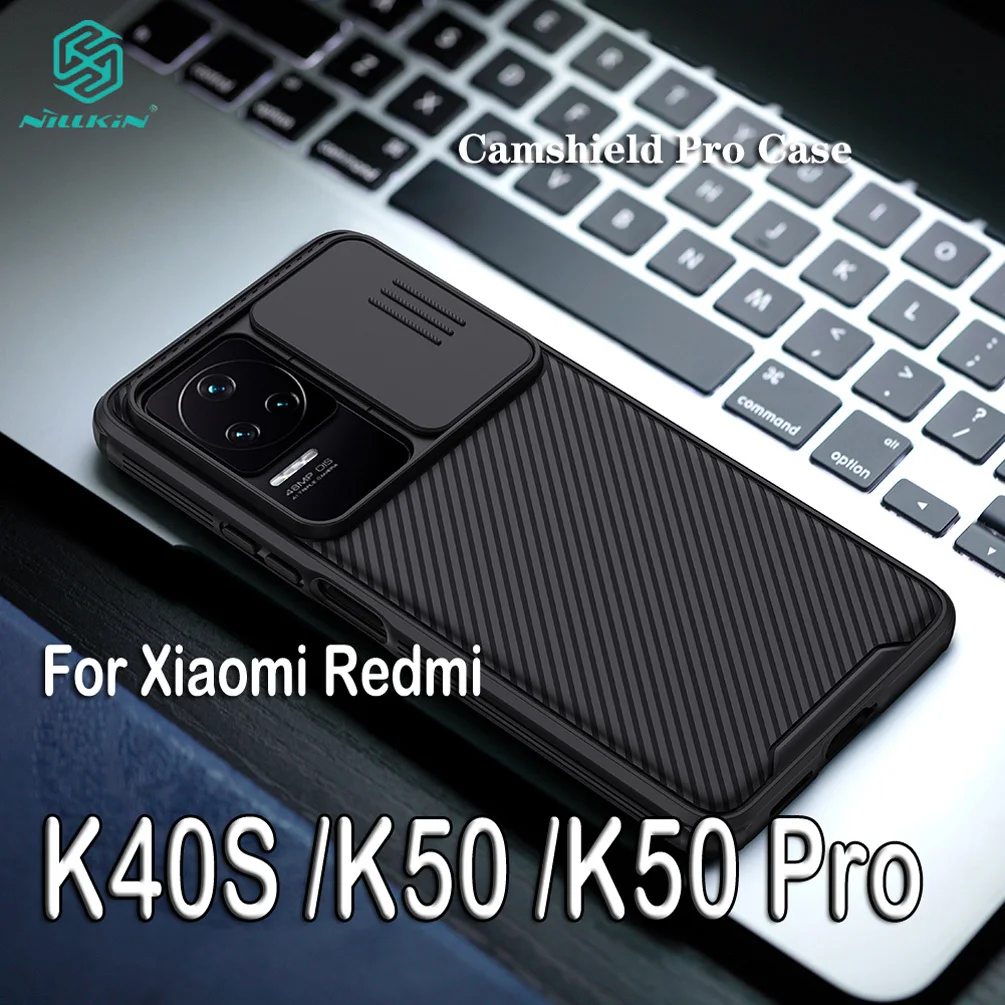 

For Xiaomi Redmi K50 /K50 Pro Case NILLKIN CamShield Pro Slide Camera Protection Lens Privacy Back Shell For Redmi K40S Cover