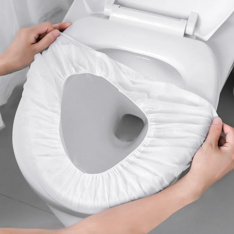 

10pcs Disposable Toilet Seat Covers Waterproof Portable WC Pad Non-woven Mat for Baby Pregnant Travel Bathroom Accessories