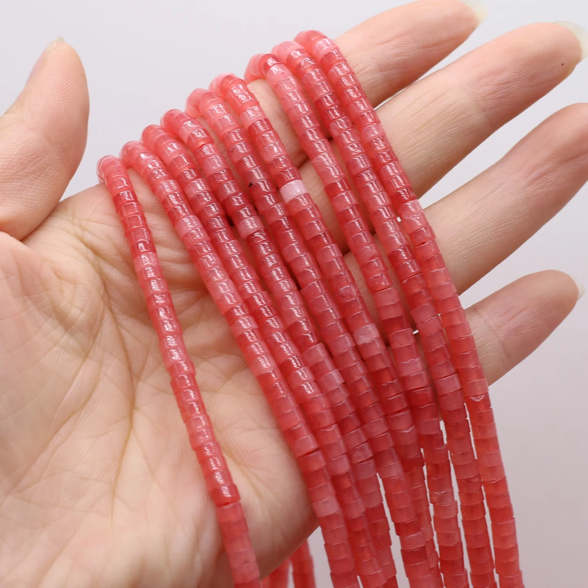 

Personality Style Natural Red White Stone Gemstone Crystal Beaded Accessories for Jewelry Making Diy Necklace Bracelet Gift