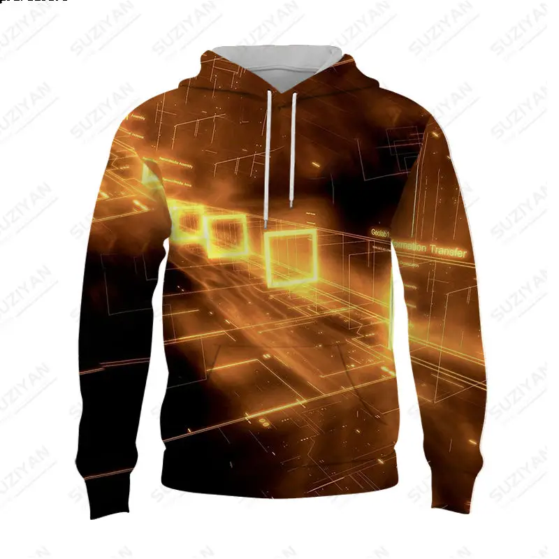 

Spring Autumn 2023New Fashion Men's Hoodie Rotational Gradient 3D Printing Long Sleeve Men's Round Neck Relaxed Casual Men's Top