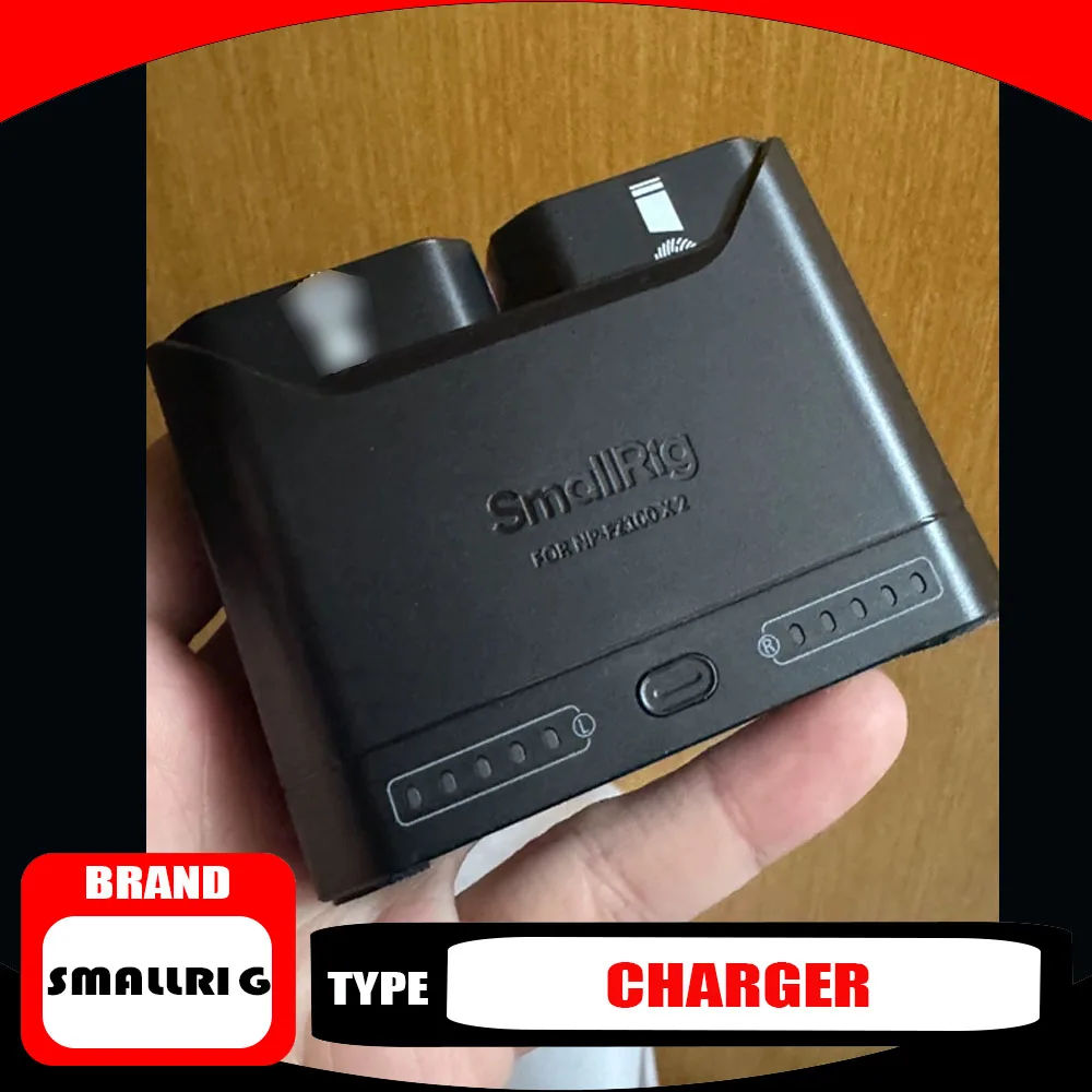 Фото Зарядное устройство Smallrig 22W с двумя слотами для аккумуляторов камер, совместимое с Sony/Canon/Nikon/Panasonic NP FZ 100 FW50 LP E6NH EN-EL15c, портативное №1