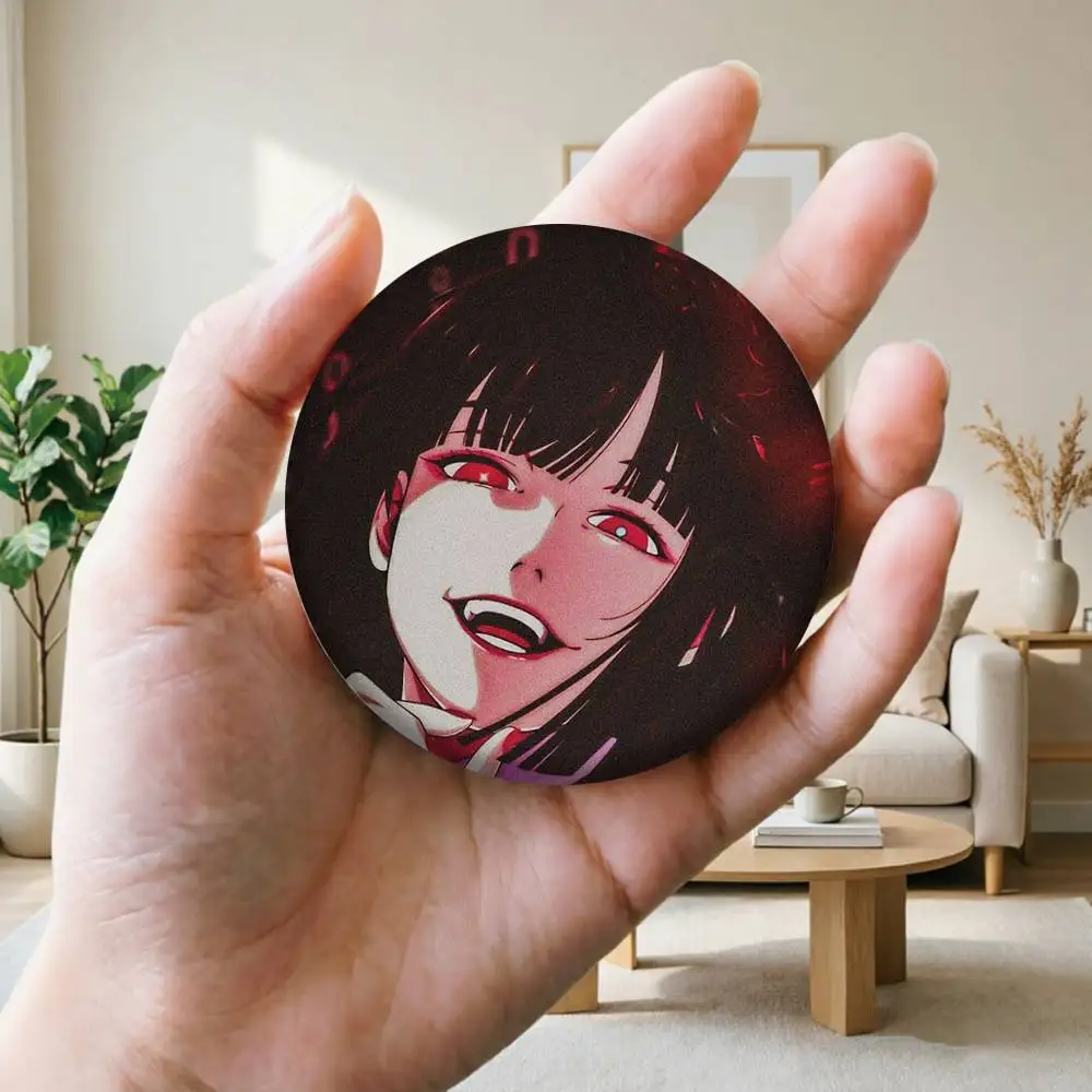 Фото Значки A-Anime Kakegurui Yumeko Jabami 25, 32, 44, 58, 75 мм, персонализированные круглые броши-пины, аксессуар, подарок №4