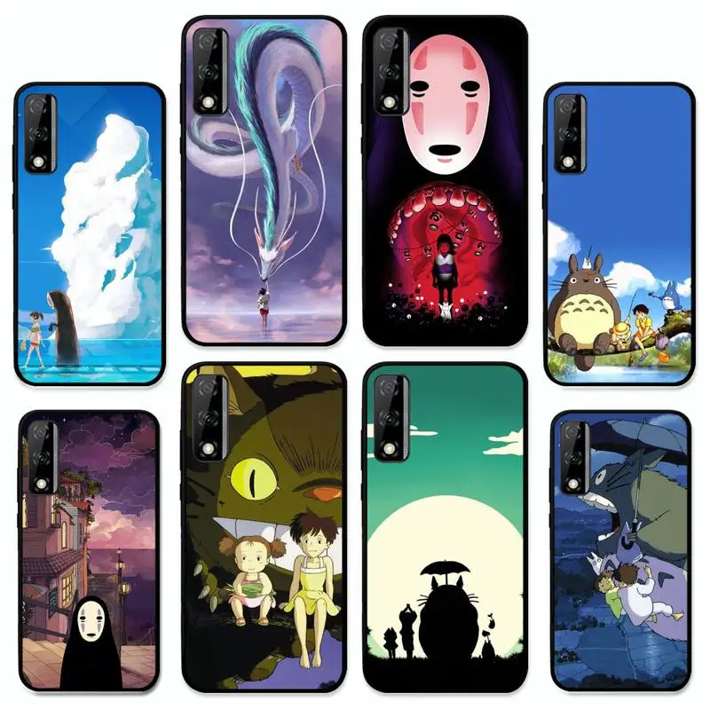 

Cartoon Studio Ghibli Spirited Away Totoro Phone Case for Huawei Y 6 9 7 5 8s prime 2019 2018 enjoy 7 plus