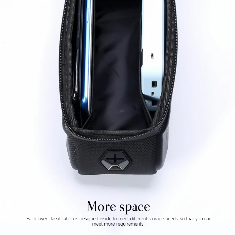 

Уличная сумка для горного велосипеда, сумка с передним лучом, водонепроницаемая Функциональная сумка для сенсорного экрана, Сумка с верхней трубкой