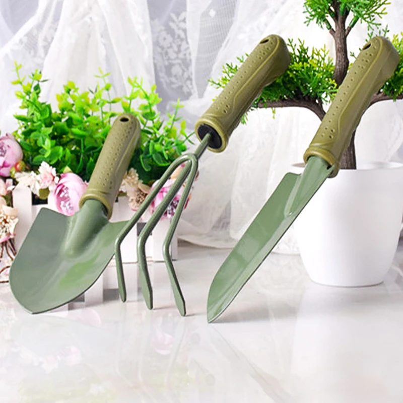 

Mini Seedling Multifunctional Gardening Three-piece Set Small Shovel, Rake, Shovel, Succulent Potted Planting Flower Gadget