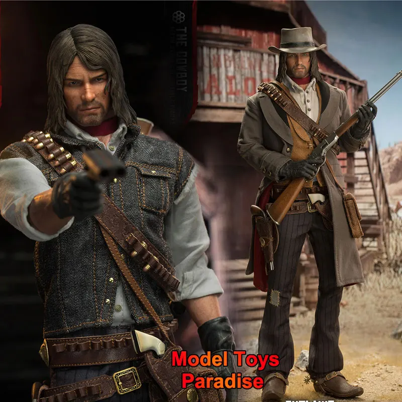 Фото LIMTOYS LIM011 1/6 Коллекционные игрушки John Marston Redemption Western Cowboy с двойной головкой 12 дюймов Фигурка Модель Подарки для фанатов №1