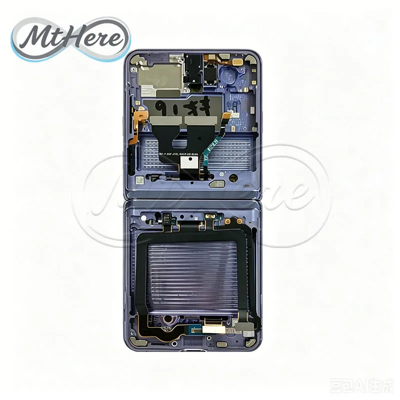 Оригинальный AMOLED-дисплей для Samsung Galaxy Z Flip 1 SM-F700 4G с рамкой, сенсорный экран, полный комплект для замены (art.: 3920db0da5d07) - 3920db0da5d07