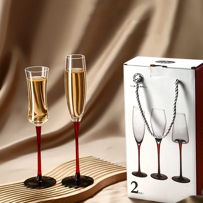 Light Luxury Sparkling Wine Glass Crystal Goblet Champagne Glass Nordic