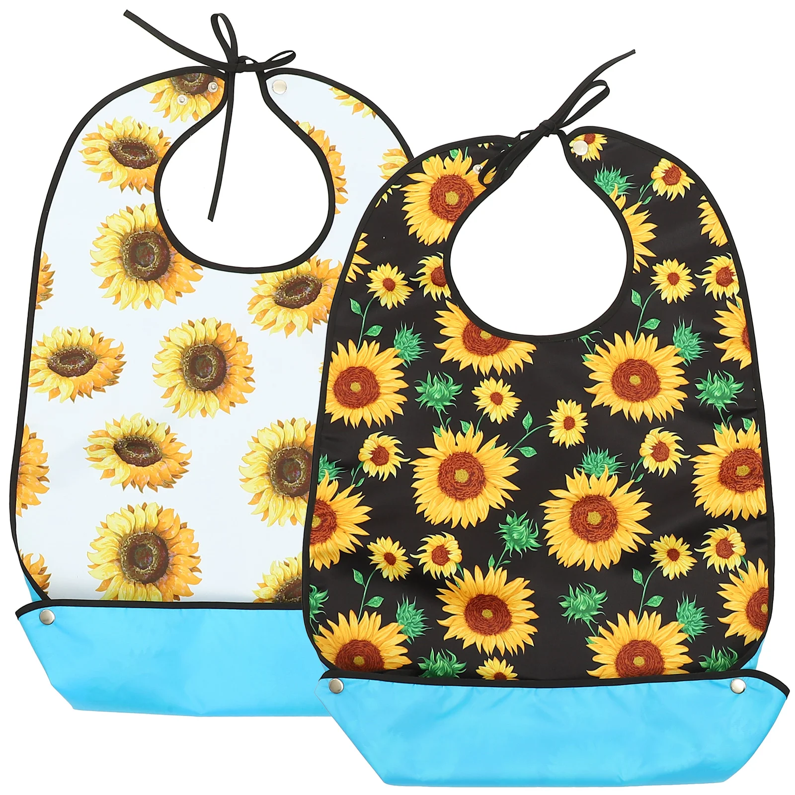 

2Pcs Washable Daily Use Delicate Delicate Dinner Bib Bib for Home The Elderly Dinner