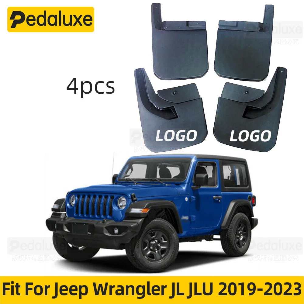 

Genuine OEM Set Mopar Splash Guards Mud Flaps For 2019-2023 Jeep Wrangler JL JLU