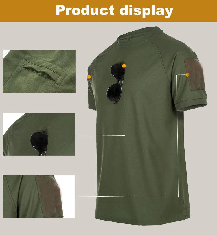 

Men Polo Shirts Tactical Military T-Shirt Breathable Army Combat Tshirt Hunting Camping Hiking Tops Tees Lapel Short Sleeve