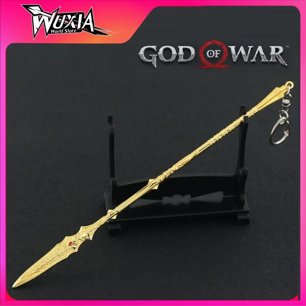 

God of War : Ragnarok Draupnir Spear Metal Weapon Katana Sword Toy Weapons Keychain Blades of Chaos Toys for Boy Christmas Gift