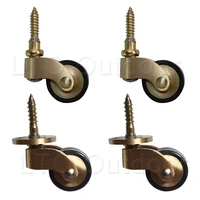 heavy duty brass universal wheels furniture caster wheels with screw for sofa chair cabinet furniture accessories