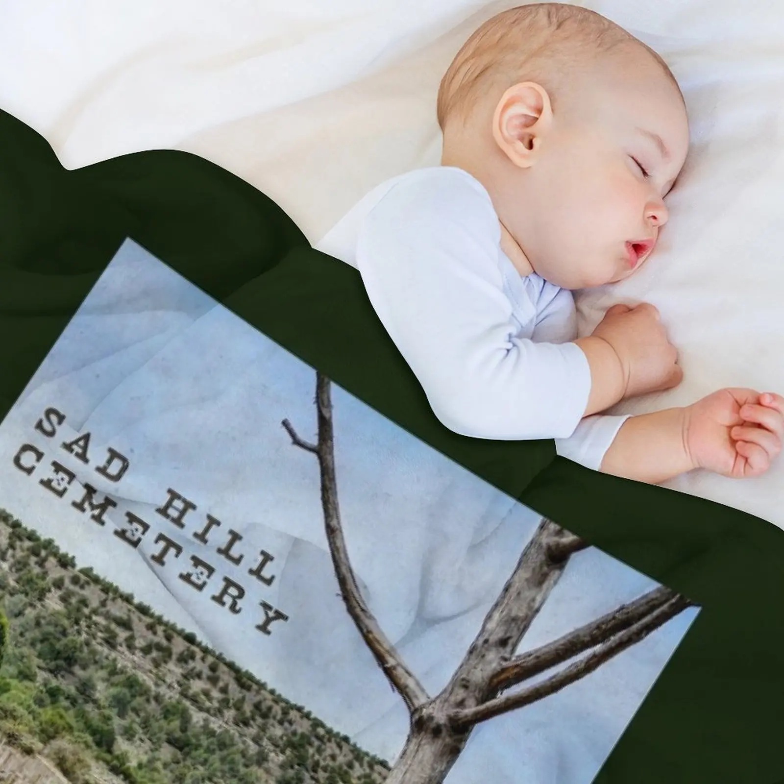 Арочная гравировка Стэнтон Грустный холм кладбище одеяло шиньоны для зимы