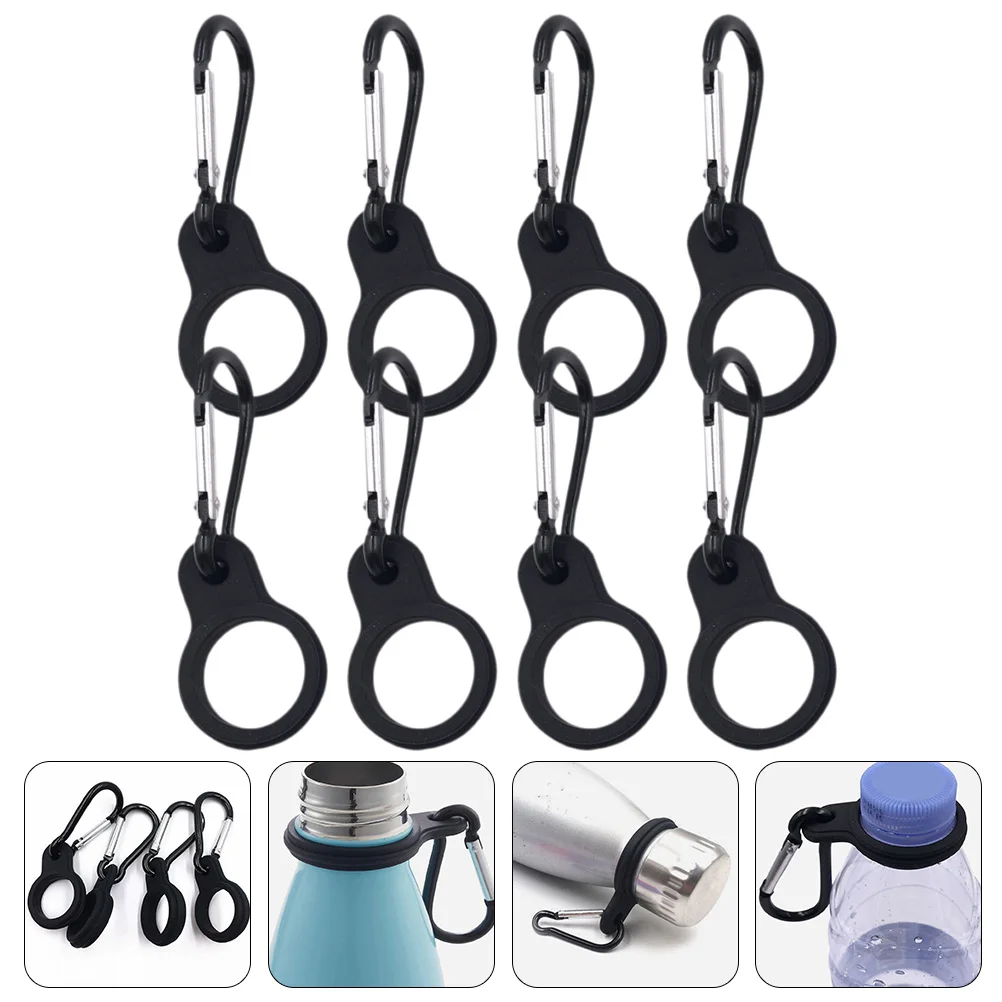 

8 Pcs Kettle Hanger Sports Bottles Water Bottle Hook Clip Cages Water Bottle Ring Holder Metal Bottle Hanger Climbing
