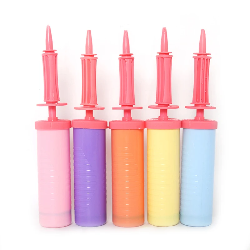 

High quality 1 Pcs Balloon Pump Plastic Hand Held Needle Ball Party Balloon Inflator Portable Useful Decoration Tools