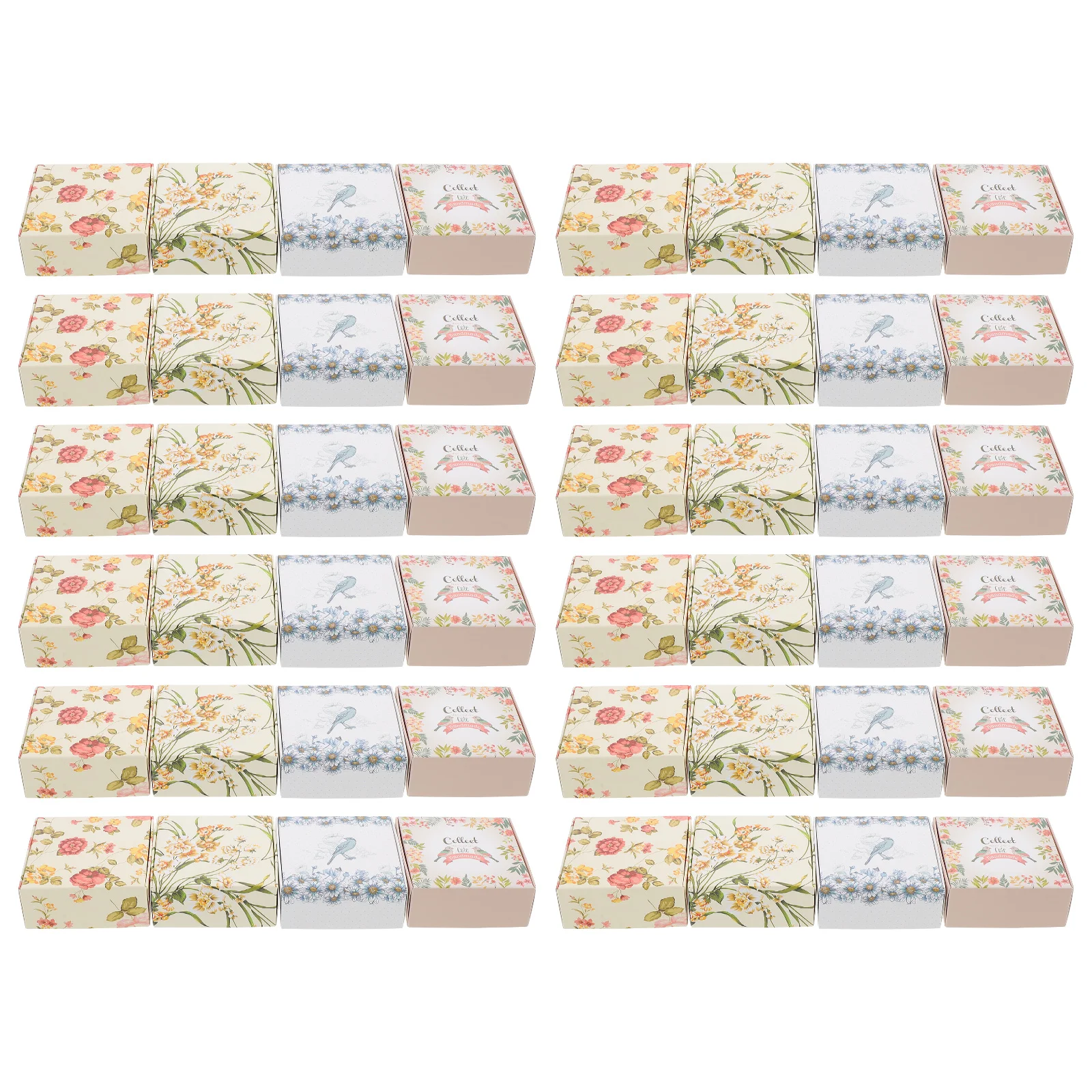 

40 Pcs Handmade Soap Box Wedding Items DIY Paperboard Packing Cases Container Gift Air Cushion Jam