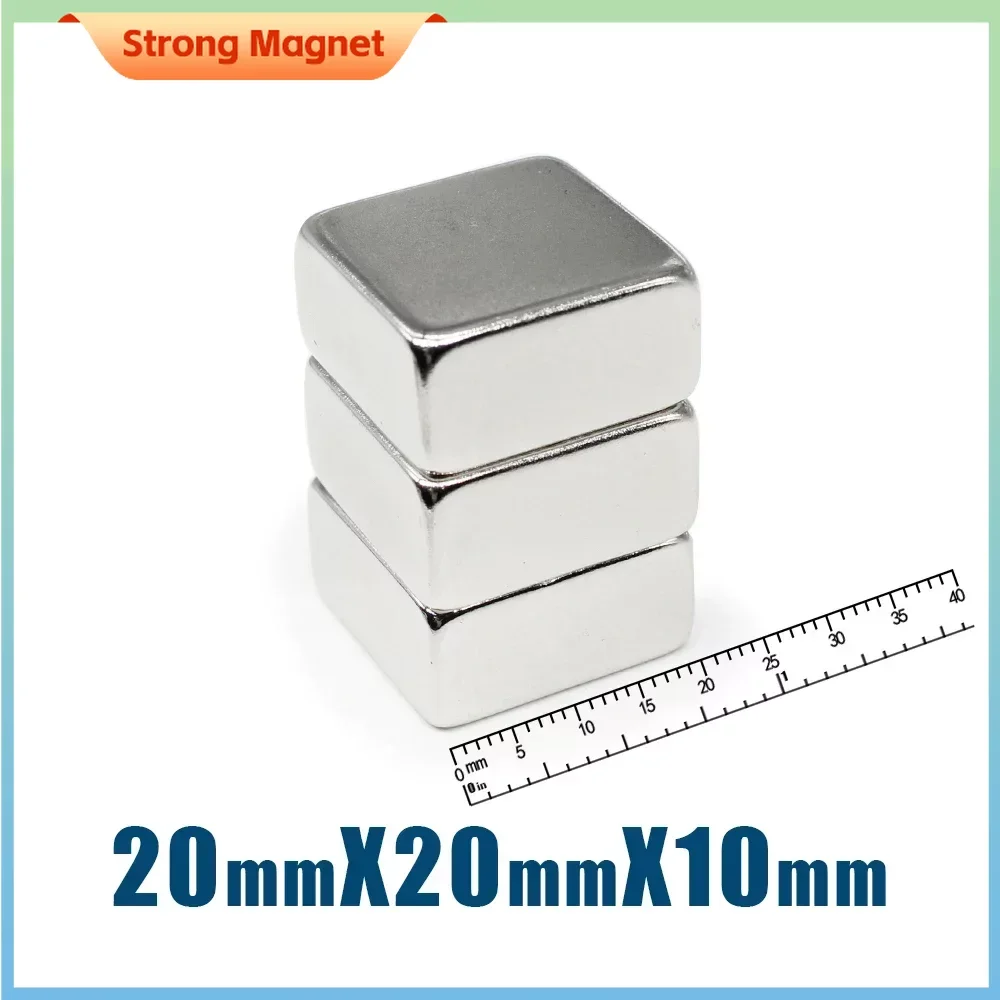 1/2/5 шт. супермощные неодимовые магниты 20x20x10 мм