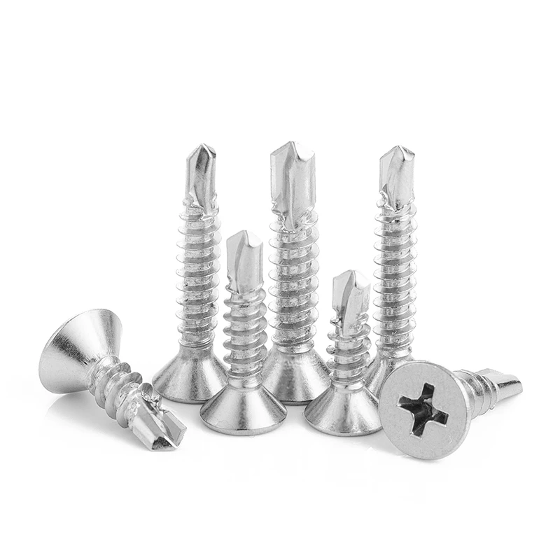 

20/30 шт., Саморез из нержавеющей стали с плоской головкой