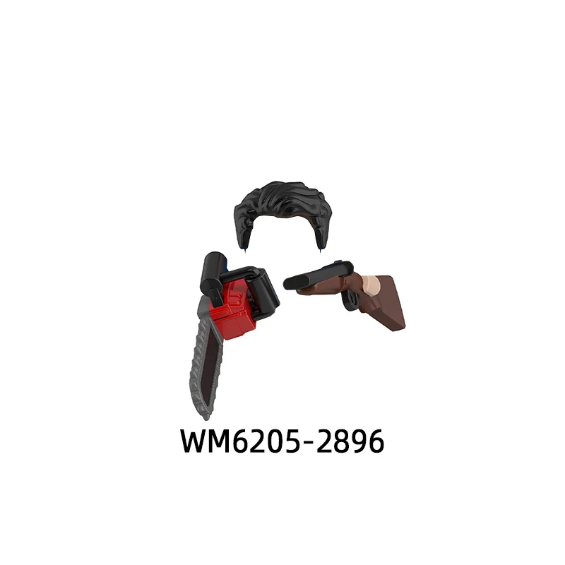 Фигурки Топор Лопата Нож Медведь Пила Оружие Брюки Детали Волос Модель Блоки MOC