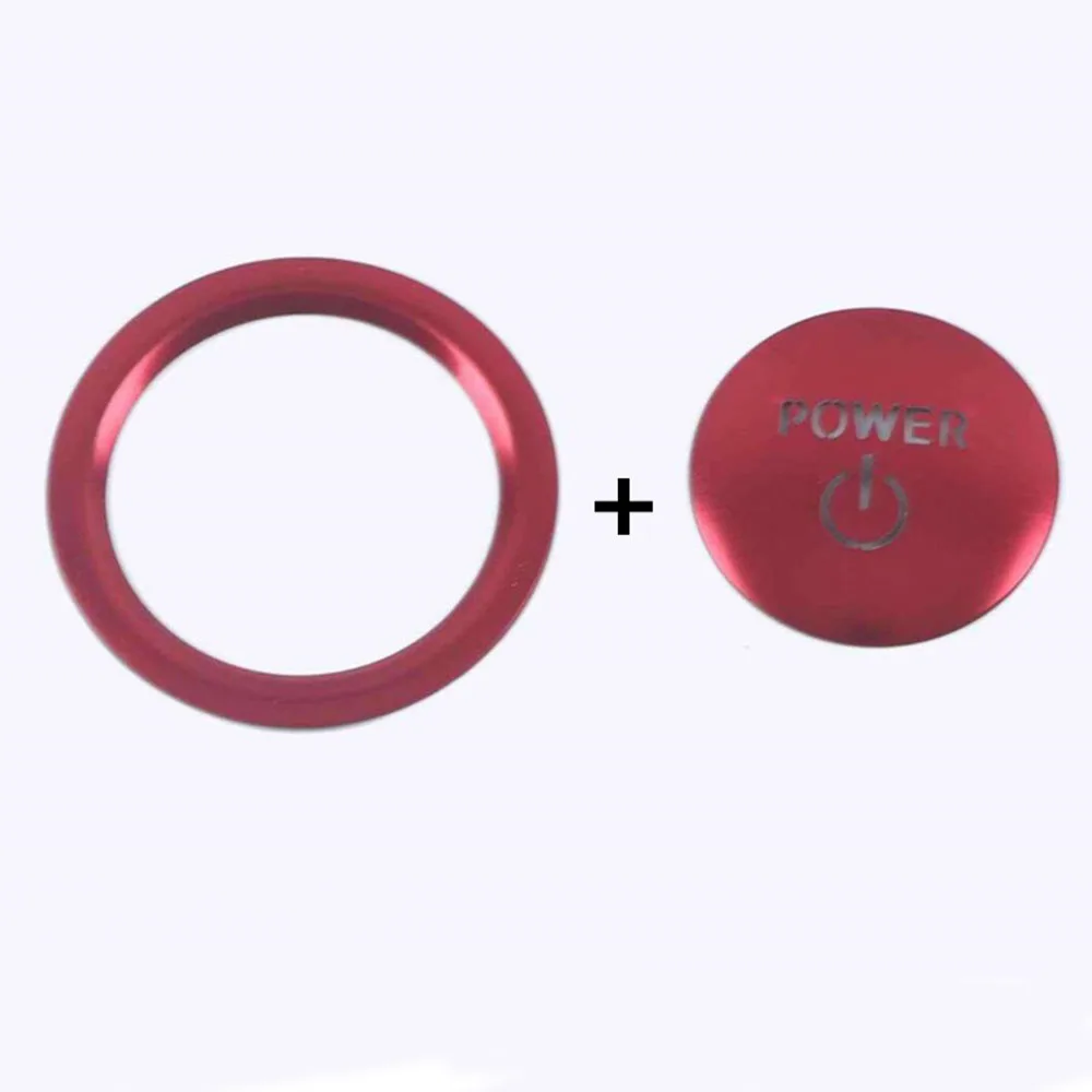 

Кнопка запуска двигателя, остановки, замена крышки переключателя, накладка, автомобильные аксессуары, наклейки на внутреннюю рамку для Toyota RAV4 2019 2020 2021 2022