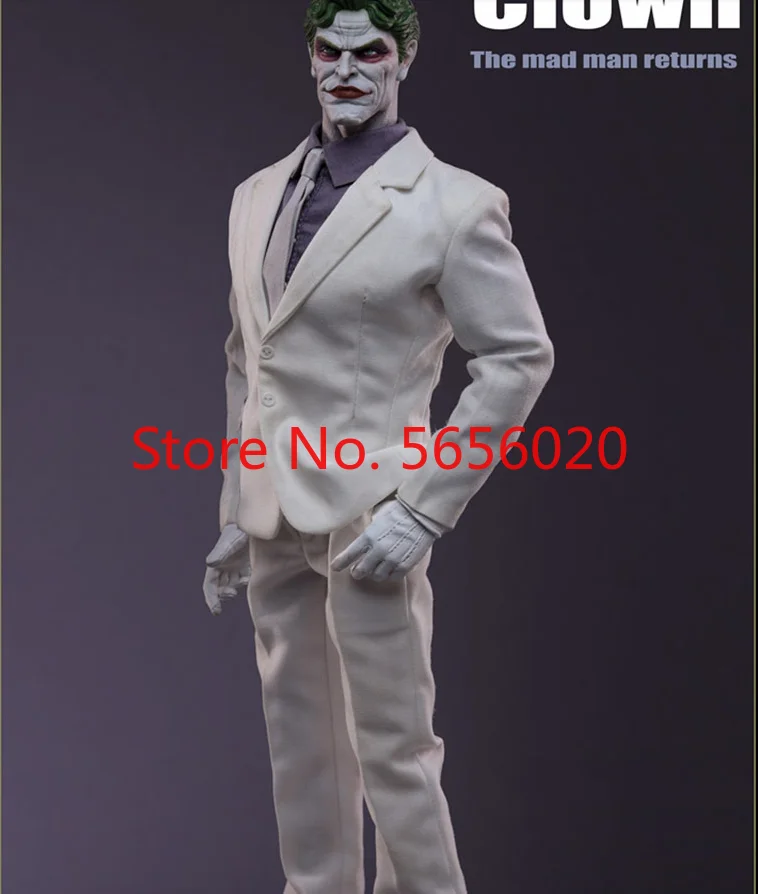 

Ssr Sc003 1/6 Clown Classic Comic Super Villain Clown Madman Returns Action Figure Toy Doll Body In stock